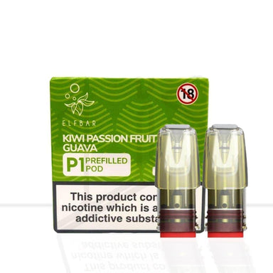 Elf Bar Mate P1 Kiwi Passion Fruit Guava Vape Pods - Elf Bar Mate P1 Kiwi Passion Fruit Guava Vape Pods - Pod & Refills