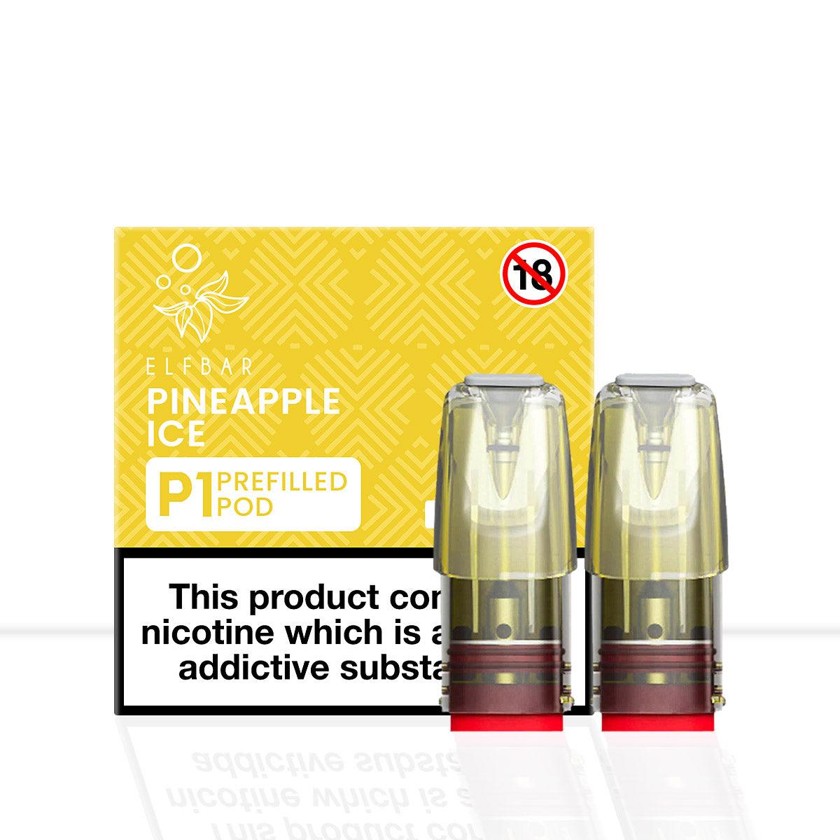 Elf Bar Mate P1 Pineapple Ice Vape Pods - Elf Bar Mate P1 Pineapple Ice Vape Pods - Pod & Refills