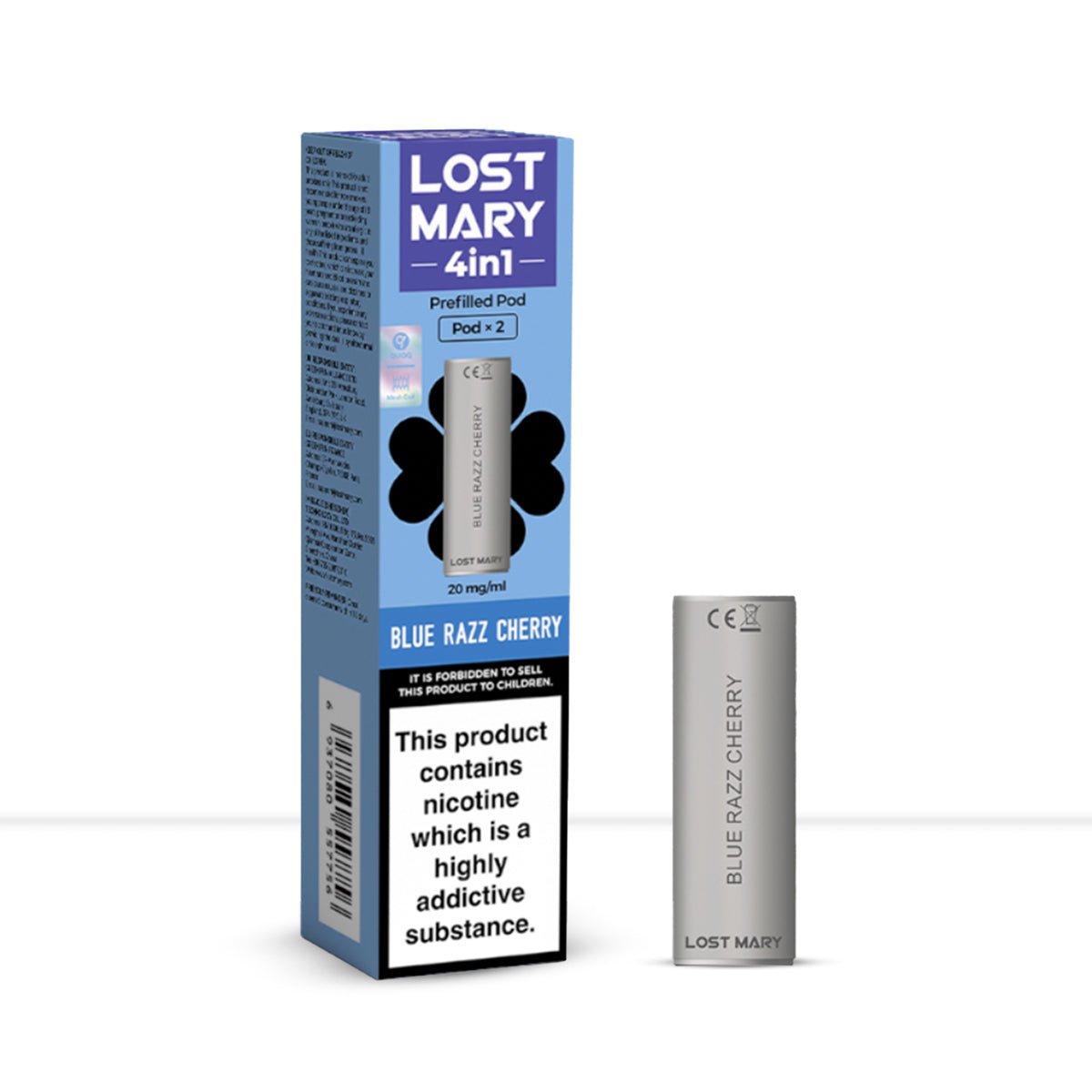 Lost Mary 4in1 Blue Razz Cherry Pods - Lost Mary 4in1 Blue Razz Cherry Pods