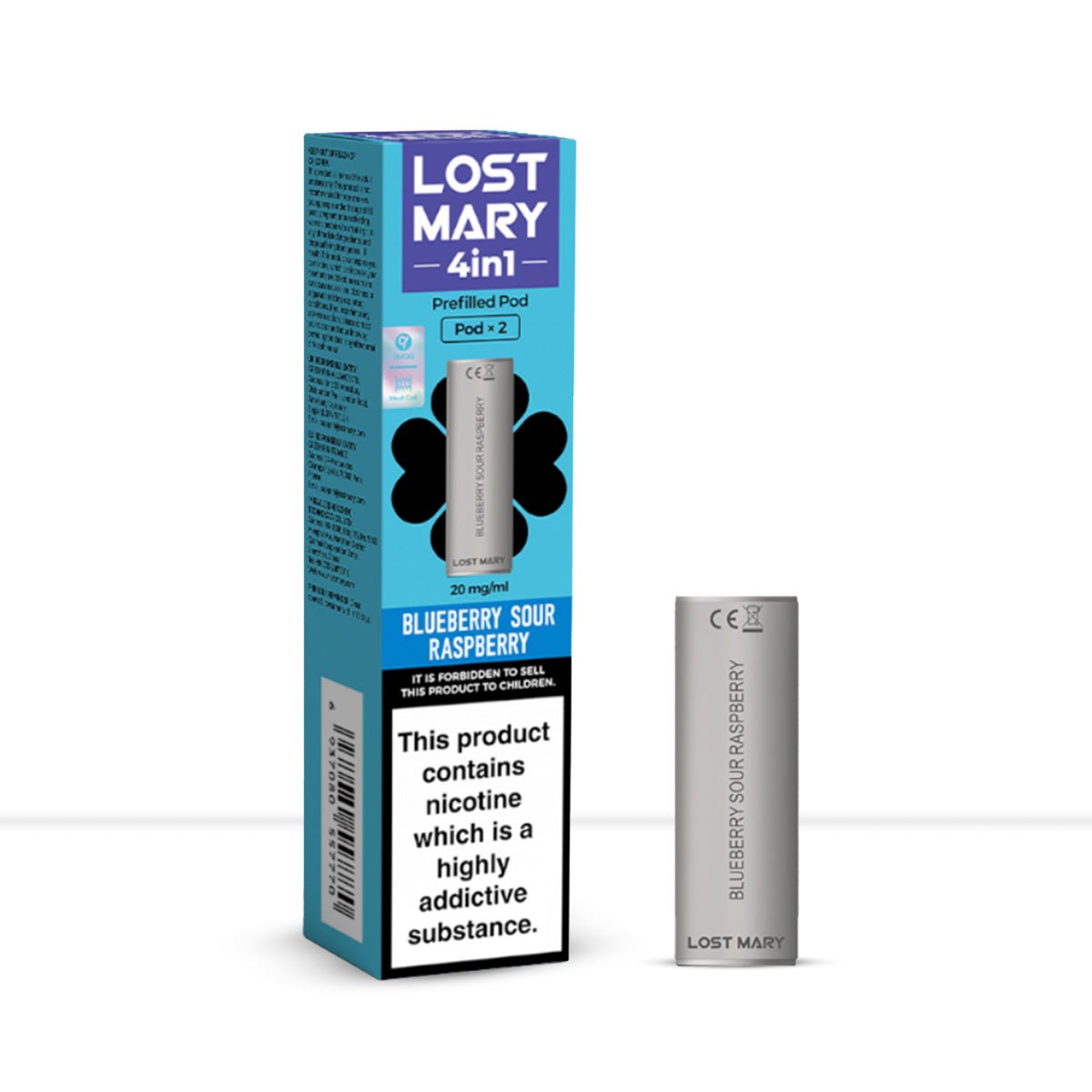 Lost Mary 4in1 Blueberry Sour Raspberry Pods - Lost Mary 4in1 Blueberry Sour Raspberry Pods