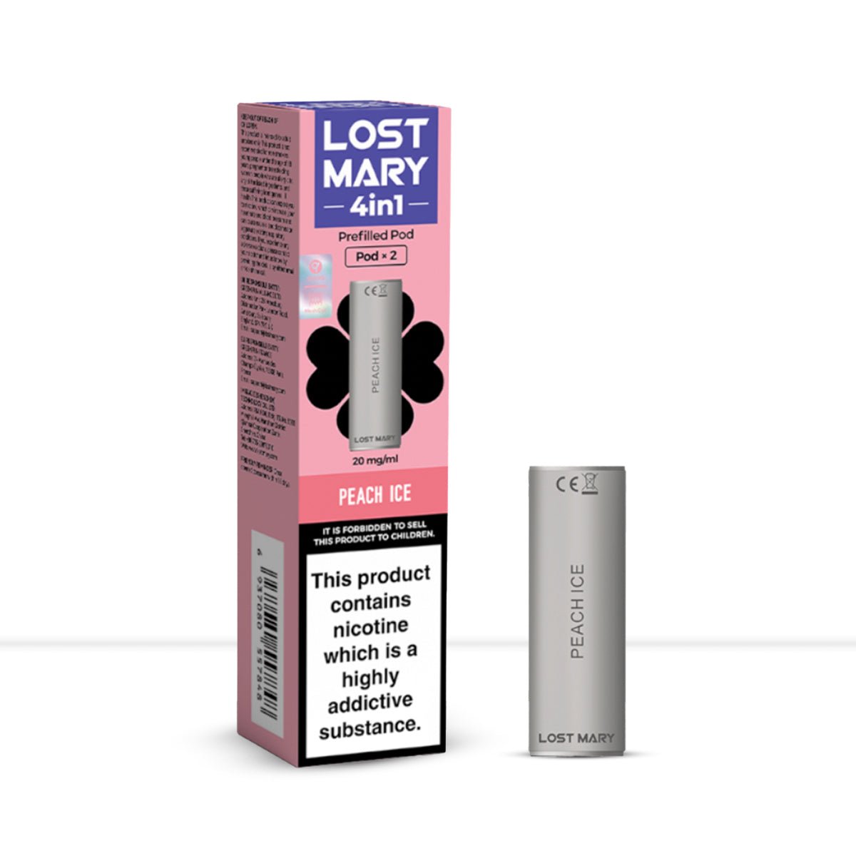 Lost Mary 4in1 Peach Ice Pods - Lost Mary 4in1 Peach Ice Pods