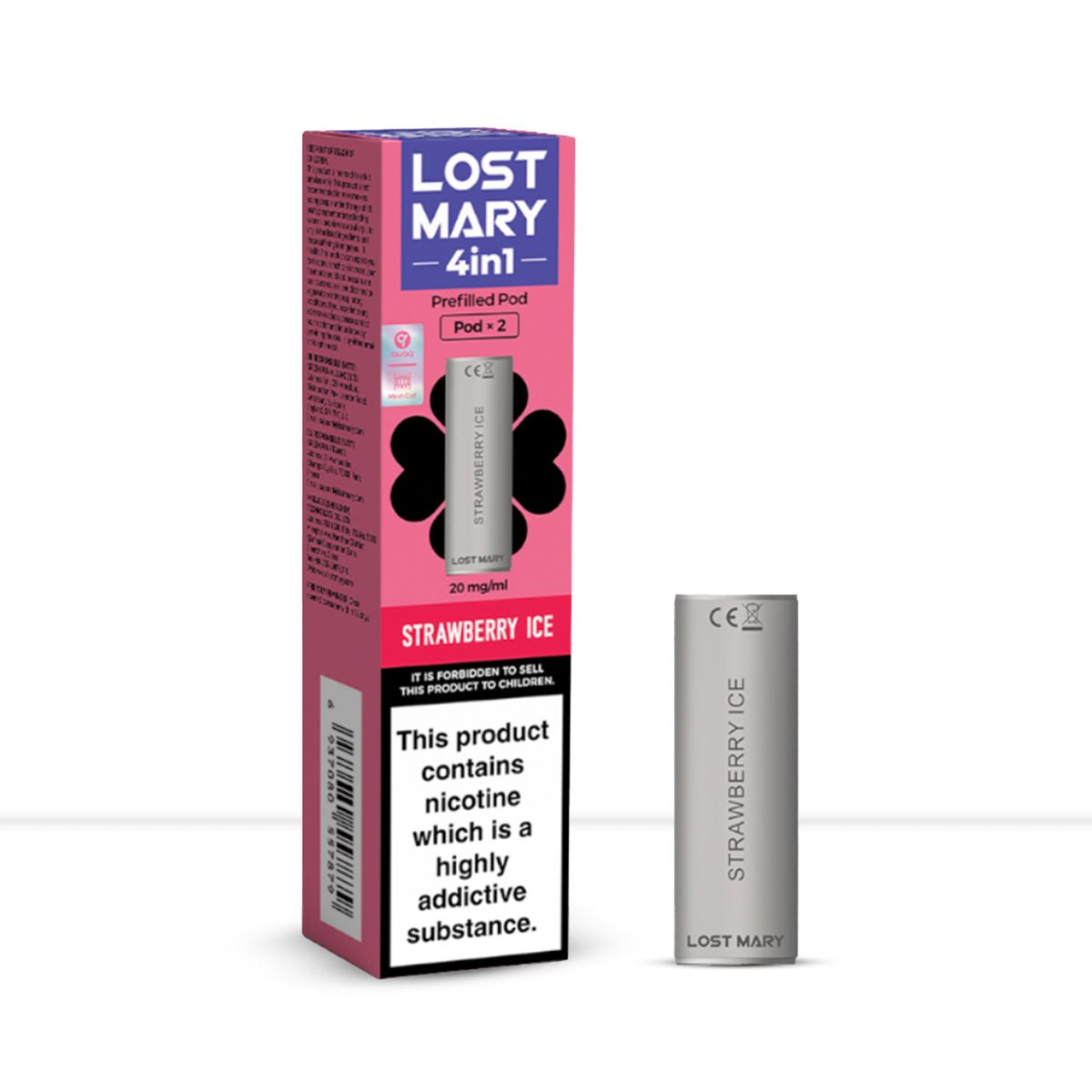 Lost Mary 4in1 Strawberry Ice Pods - Lost Mary 4in1 Strawberry Ice Pods