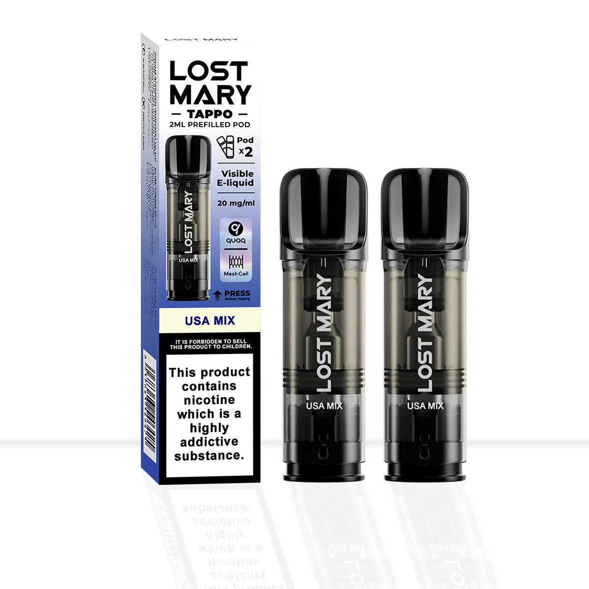 Lost Mary Tappo USA Mix Vape Pods - Lost Mary Tappo USA Mix Vape Pods - Pod & Refills
